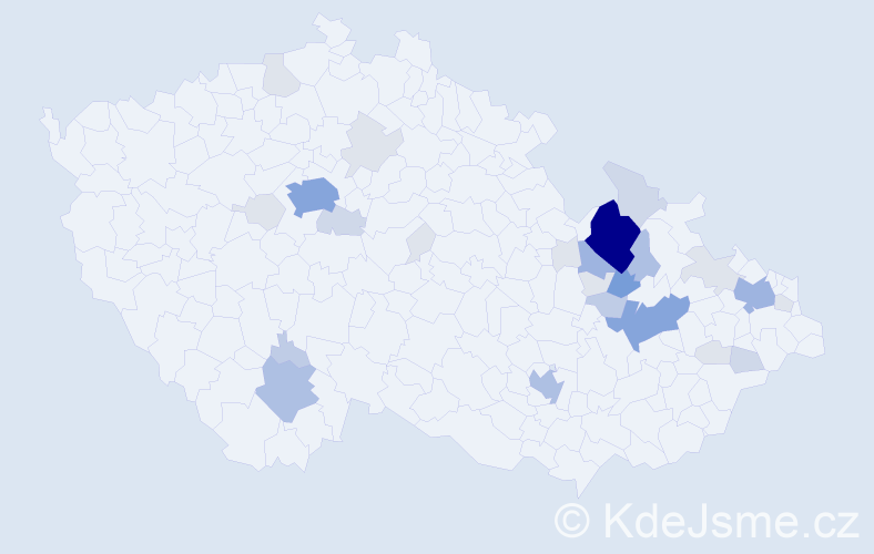 Příjmení: 'Boxanová', počet výskytů 96 v celé ČR
