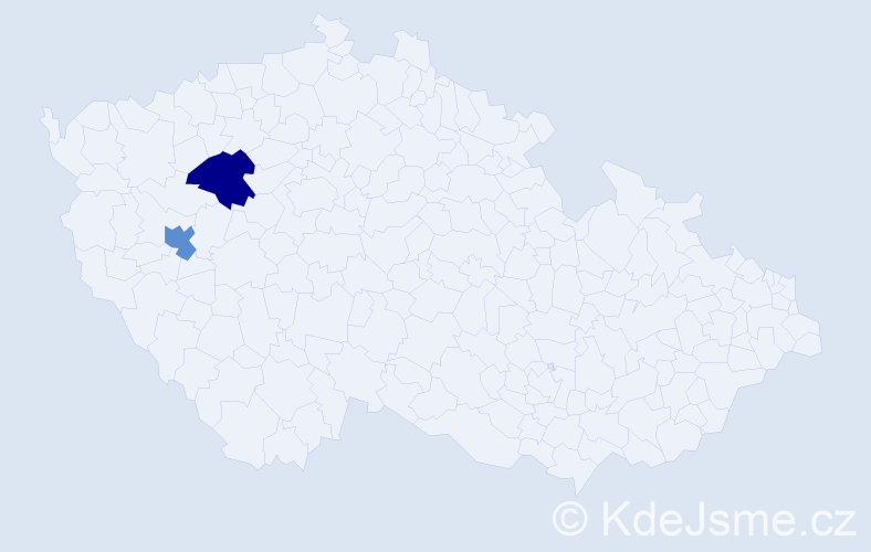 Příjmení: 'Alfavitskyy', počet výskytů 2 v celé ČR
