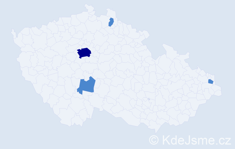 Příjmení: 'Vaculčiaková', počet výskytů 6 v celé ČR