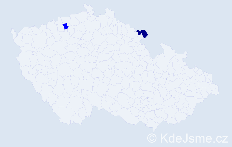 Příjmení: 'Suby', počet výskytů 2 v celé ČR