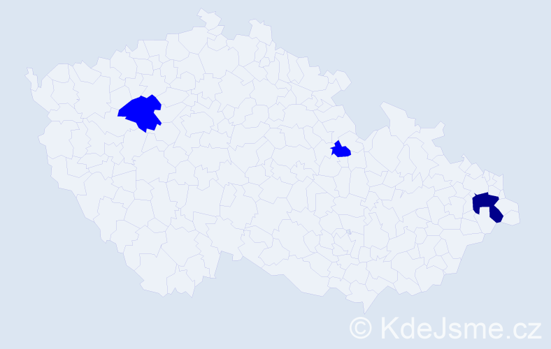 Příjmení: 'Nalevanková', počet výskytů 7 v celé ČR