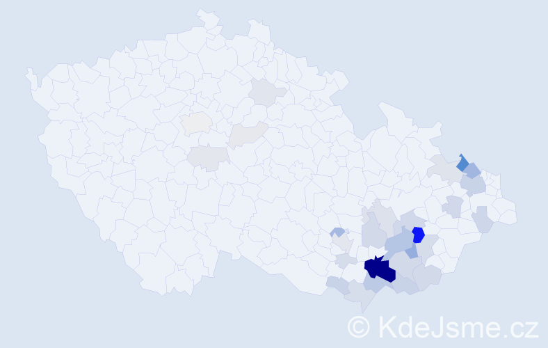 Příjmení: 'Lecián', počet výskytů 115 v celé ČR