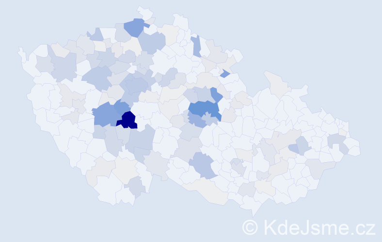 Příjmení: 'Spilka', počet výskytů 622 v celé ČR