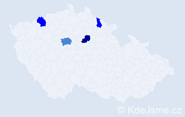 Příjmení: 'Baumrtová', počet výskytů 8 v celé ČR