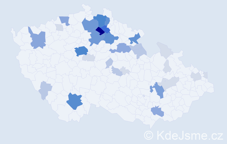 Příjmení: 'Pelda', počet výskytů 124 v celé ČR