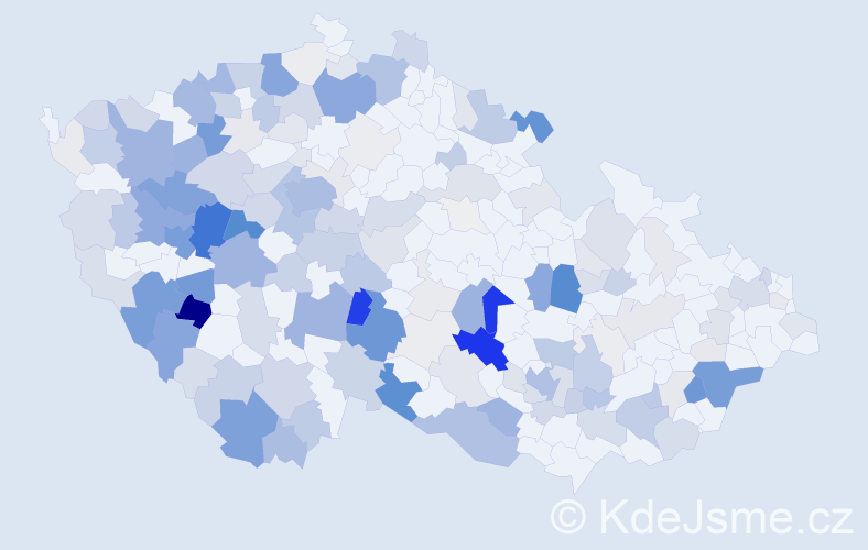 Příjmení: 'Stupka', počet výskytů 768 v celé ČR