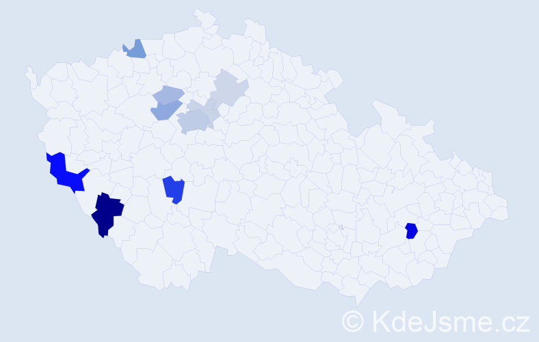 Příjmení: 'Fryje', počet výskytů 33 v celé ČR