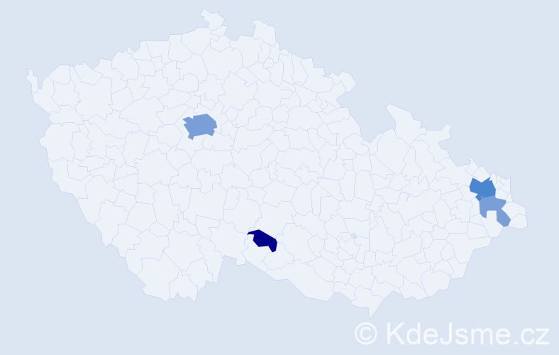 Příjmení: 'Plunder', počet výskytů 14 v celé ČR