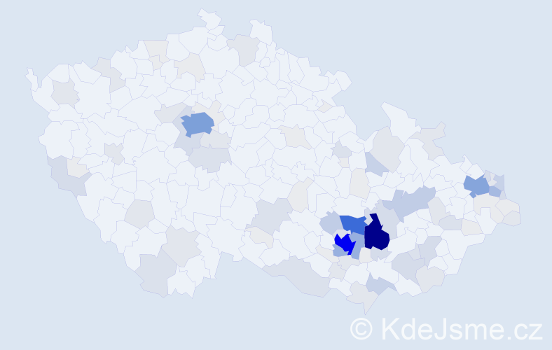 Příjmení: 'Gryc', počet výskytů 373 v celé ČR