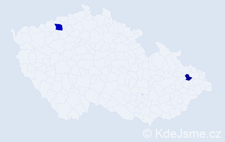 Příjmení: 'Lázarová', počet výskytů 7 v celé ČR