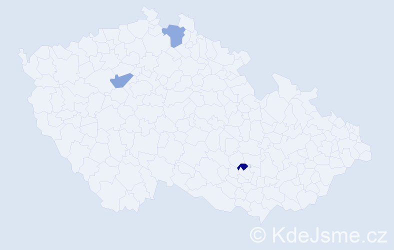 Příjmení: 'Iankovska', počet výskytů 3 v celé ČR