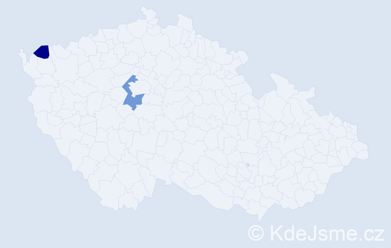 Příjmení: 'Csicsola', počet výskytů 8 v celé ČR