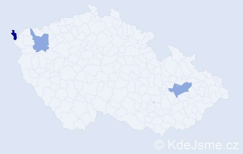 Příjmení: 'Utikalová', počet výskytů 7 v celé ČR