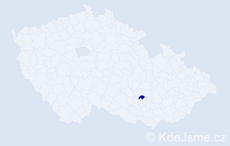 Příjmení: 'Danner', počet výskytů 2 v celé ČR