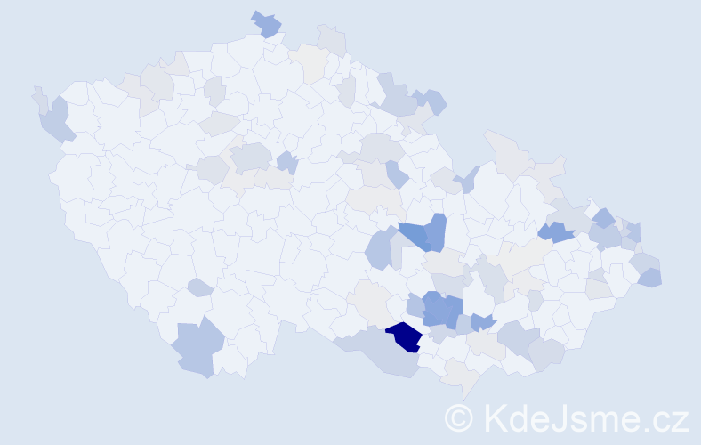 Příjmení: 'Sobolová', počet výskytů 294 v celé ČR