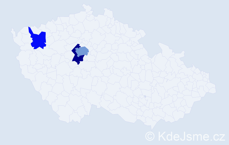 Příjmení: 'Krix', počet výskytů 12 v celé ČR