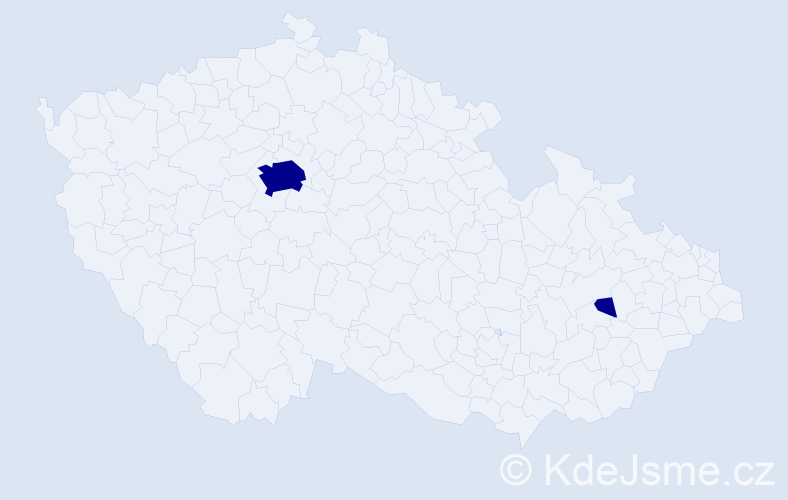 Příjmení: 'Salisbury', počet výskytů 2 v celé ČR