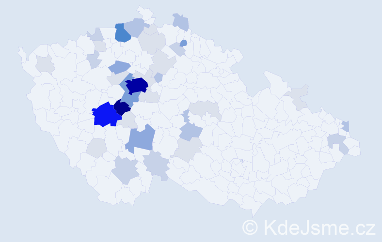 Příjmení: 'Pilecká', počet výskytů 139 v celé ČR