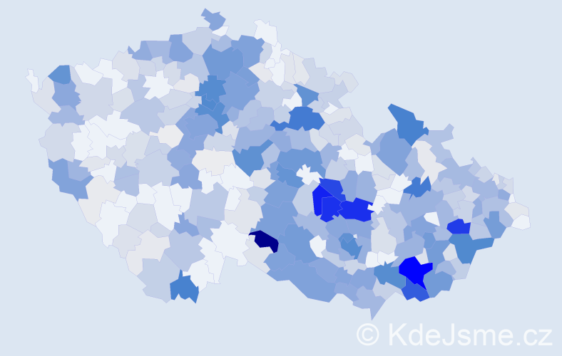 Příjmení: 'Mareček', počet výskytů 2083 v celé ČR