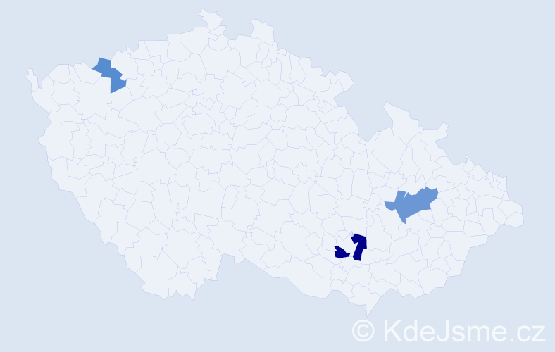 Příjmení: 'Obenausová', počet výskytů 6 v celé ČR