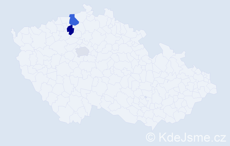 Příjmení: 'Danělková', počet výskytů 4 v celé ČR