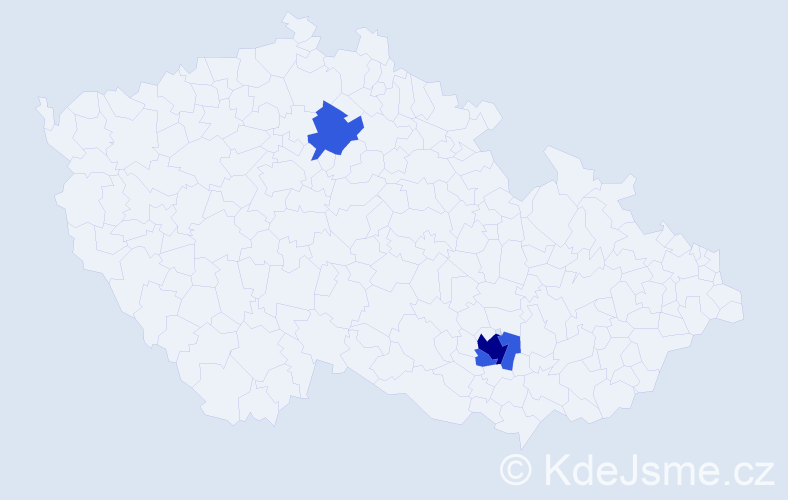 Příjmení: 'Chamer', počet výskytů 11 v celé ČR