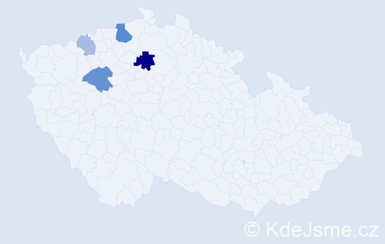 Příjmení: 'Kovacz', počet výskytů 11 v celé ČR