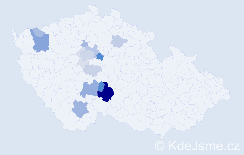Příjmení: 'Ryslová', počet výskytů 42 v celé ČR