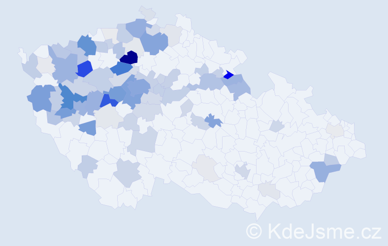 Příjmení: 'Rott', počet výskytů 360 v celé ČR