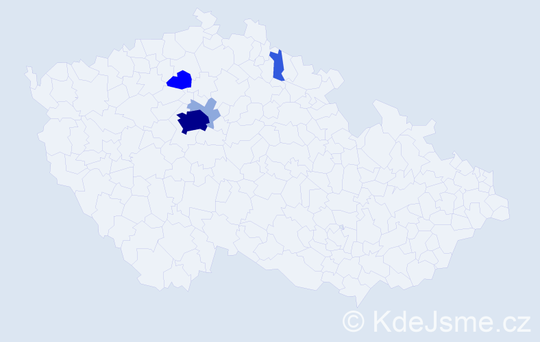 Příjmení: 'Mühlbach', počet výskytů 13 v celé ČR