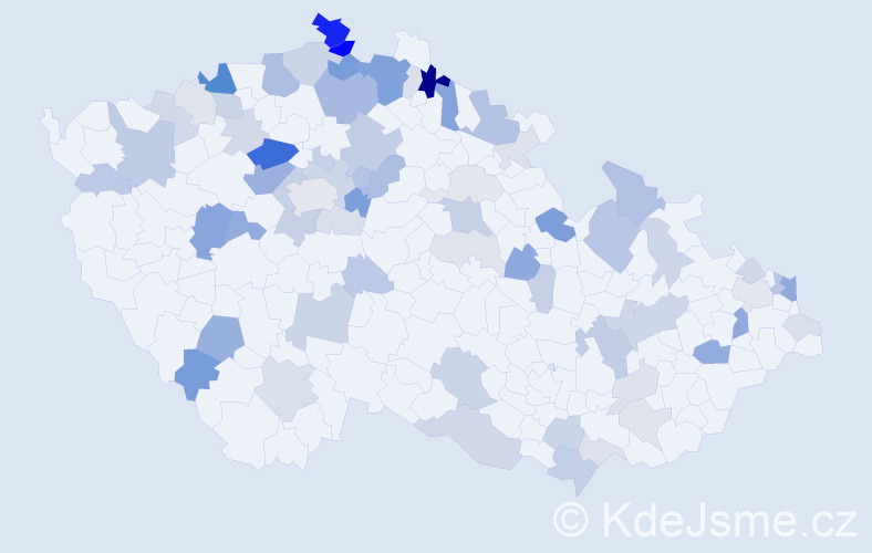 Příjmení: 'Galbavá', počet výskytů 172 v celé ČR