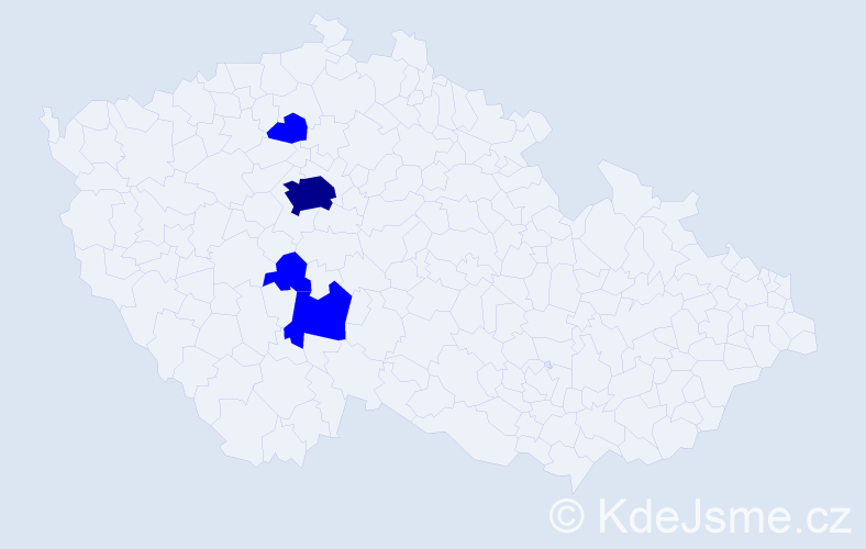 Příjmení: 'Furychová', počet výskytů 5 v celé ČR