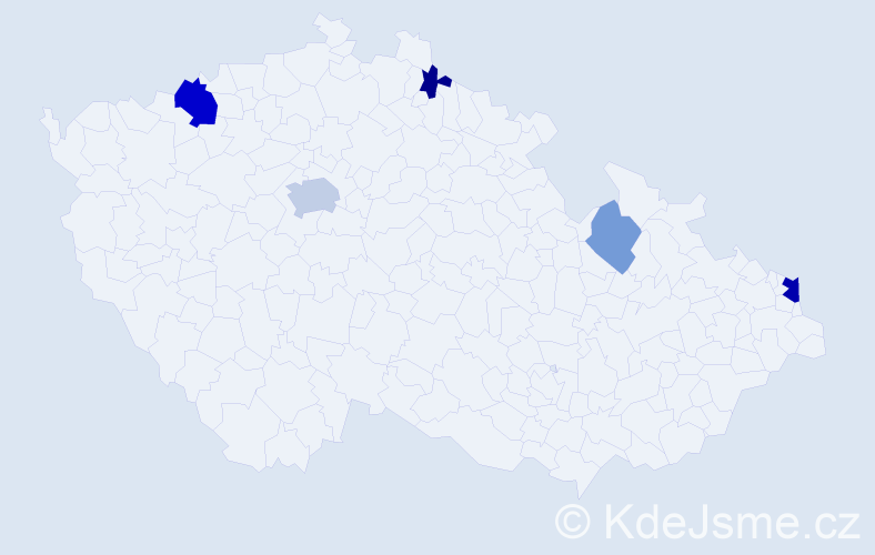 Příjmení: 'Klotáková', počet výskytů 11 v celé ČR