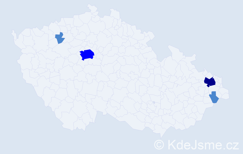 Příjmení: 'Nitschmann', počet výskytů 7 v celé ČR