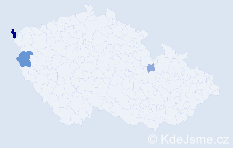 Příjmení: 'Poor', počet výskytů 8 v celé ČR