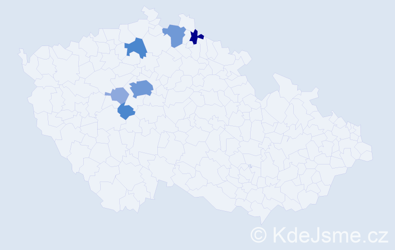 Příjmení: 'Rondoš', počet výskytů 17 v celé ČR
