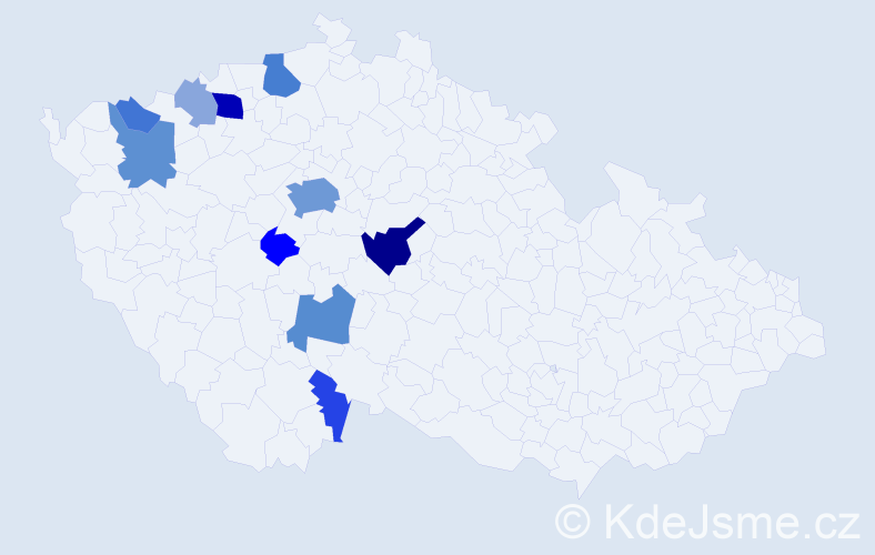 Příjmení: 'Karoch', počet výskytů 32 v celé ČR