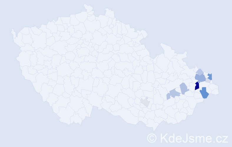 Příjmení: 'Syrková', počet výskytů 31 v celé ČR