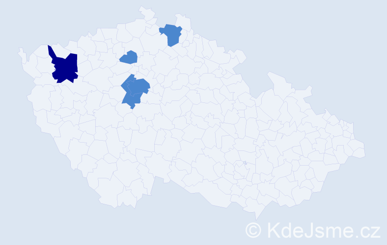 Příjmení: 'Voroshchuk', počet výskytů 7 v celé ČR