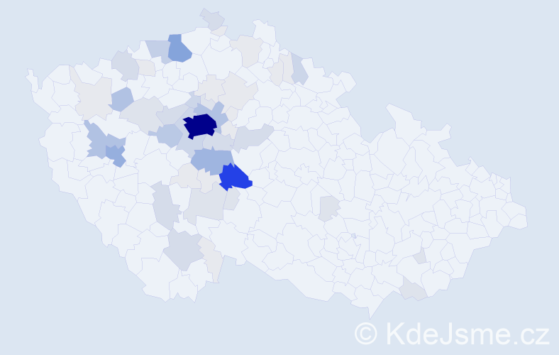 Příjmení: 'Lejčková', počet výskytů 215 v celé ČR
