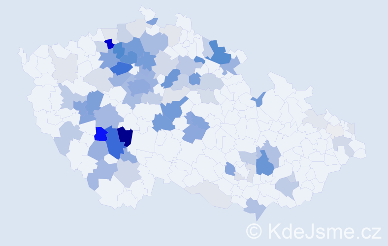 Příjmení: 'Sádlová', počet výskytů 263 v celé ČR