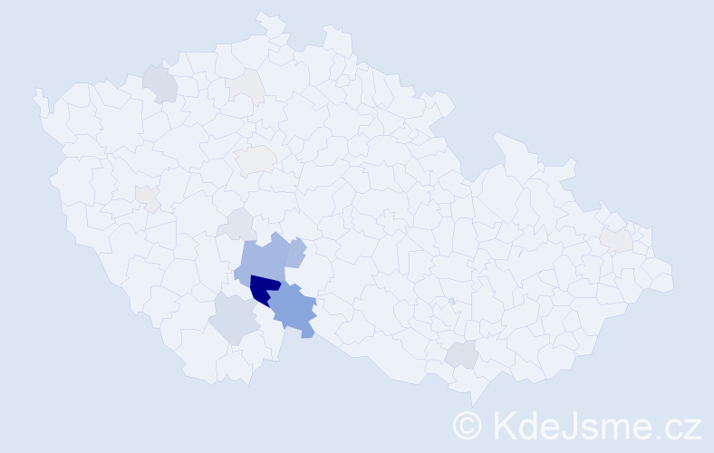 Příjmení: 'Drs', počet výskytů 93 v celé ČR