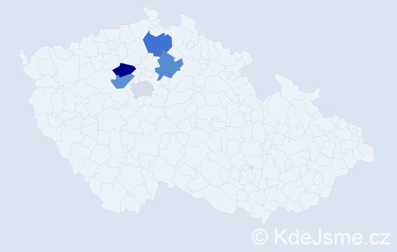 Příjmení: 'Obernauer', počet výskytů 5 v celé ČR