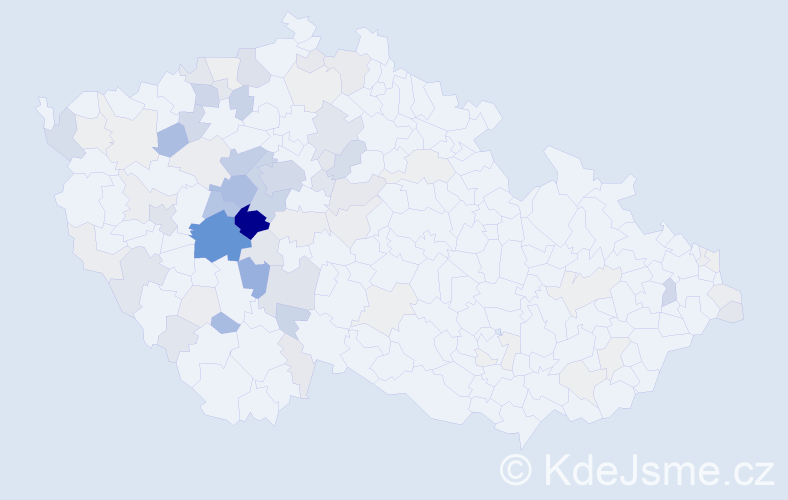 Příjmení: 'Peták', počet výskytů 311 v celé ČR