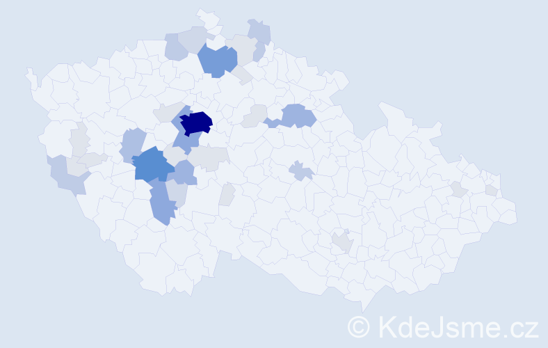 Příjmení: 'Tater', počet výskytů 110 v celé ČR