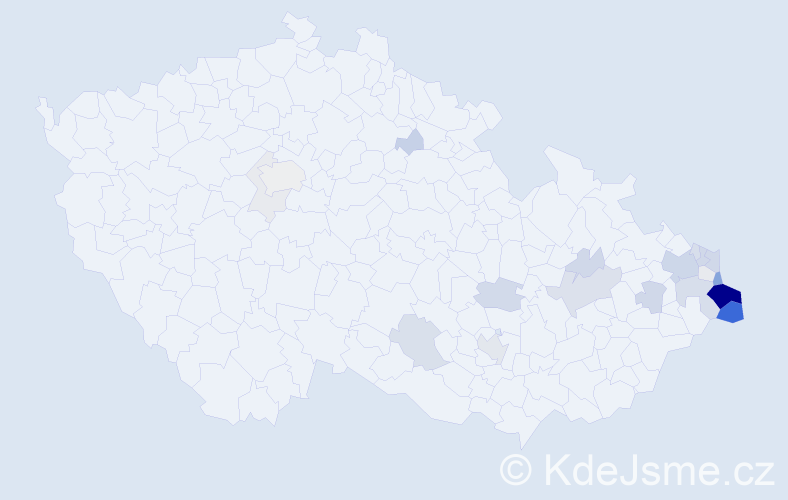 Příjmení: 'Lipus', počet výskytů 86 v celé ČR
