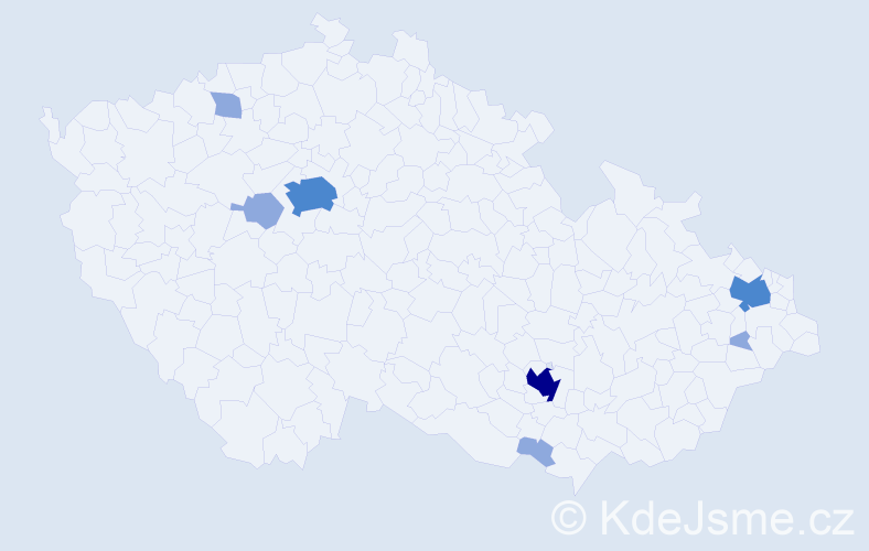 Příjmení: 'Feld', počet výskytů 16 v celé ČR