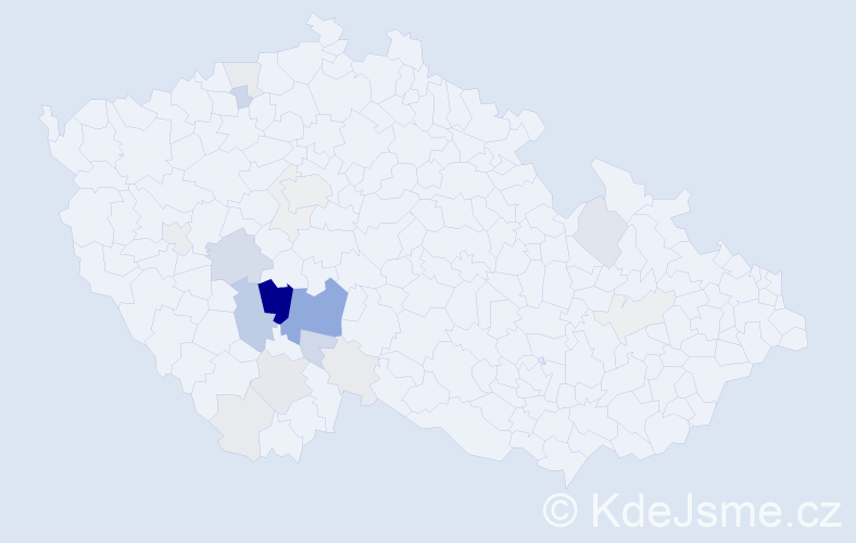 Příjmení: 'Faladová', počet výskytů 80 v celé ČR
