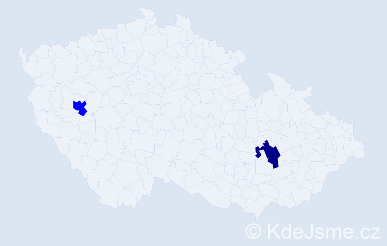 Příjmení: 'Straczek', počet výskytů 3 v celé ČR