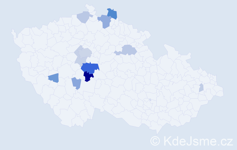 Příjmení: 'Jedlan', počet výskytů 42 v celé ČR